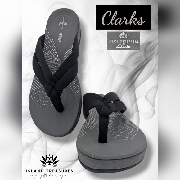 Cloudsteppers by Clarks Arla Glison Black Sandal Size US 9M / EU 40 Cushion Soft - Picture 16 of 16